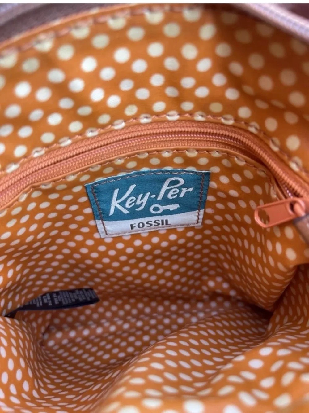 Fossil Keyper Calypso Crossbody Purse Vintage Multi Color Geometric Canvas